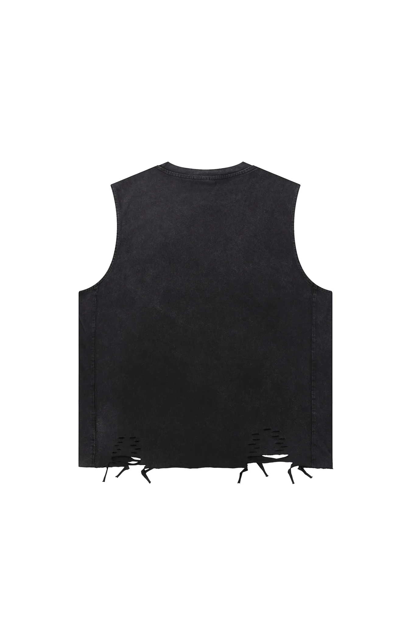 Imperium Raw-Hem Tank Washed Black - immagine 2