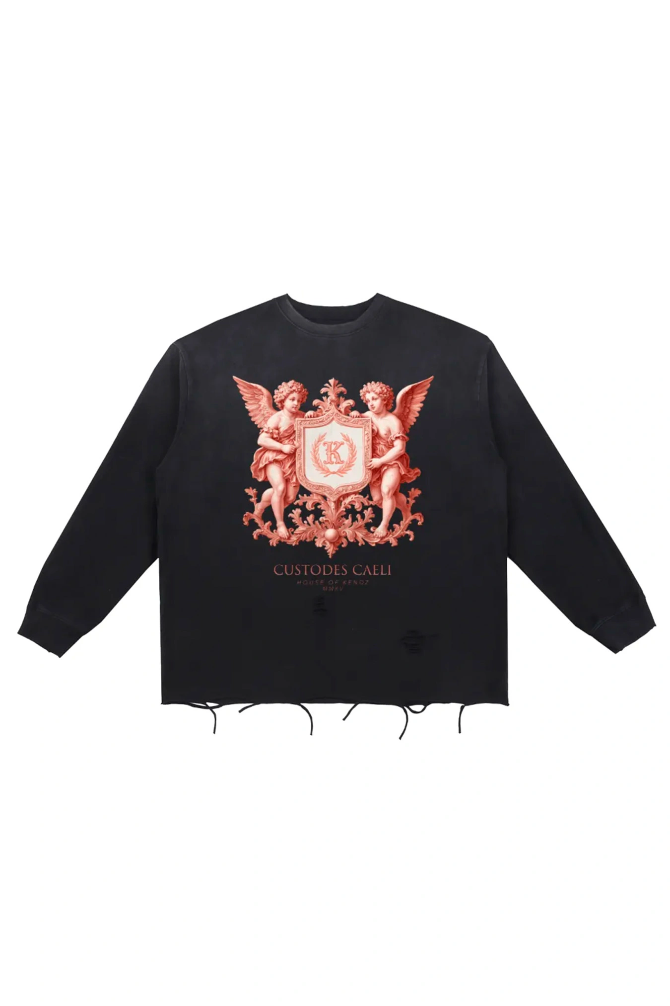 Custodes Caeli Raw-Hem Sweatshirt