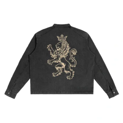 Lion Crest Denim Vintage Washed Jacket
