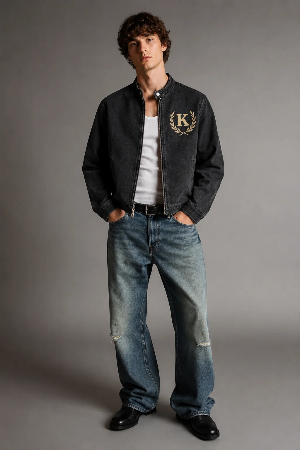 Lion Crest Denim Jacket - immagine 3