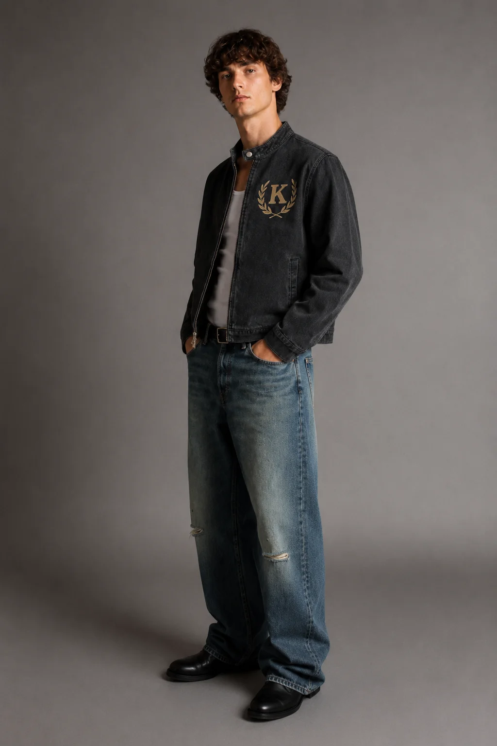 Lion Crest Denim Jacket - immagine 5