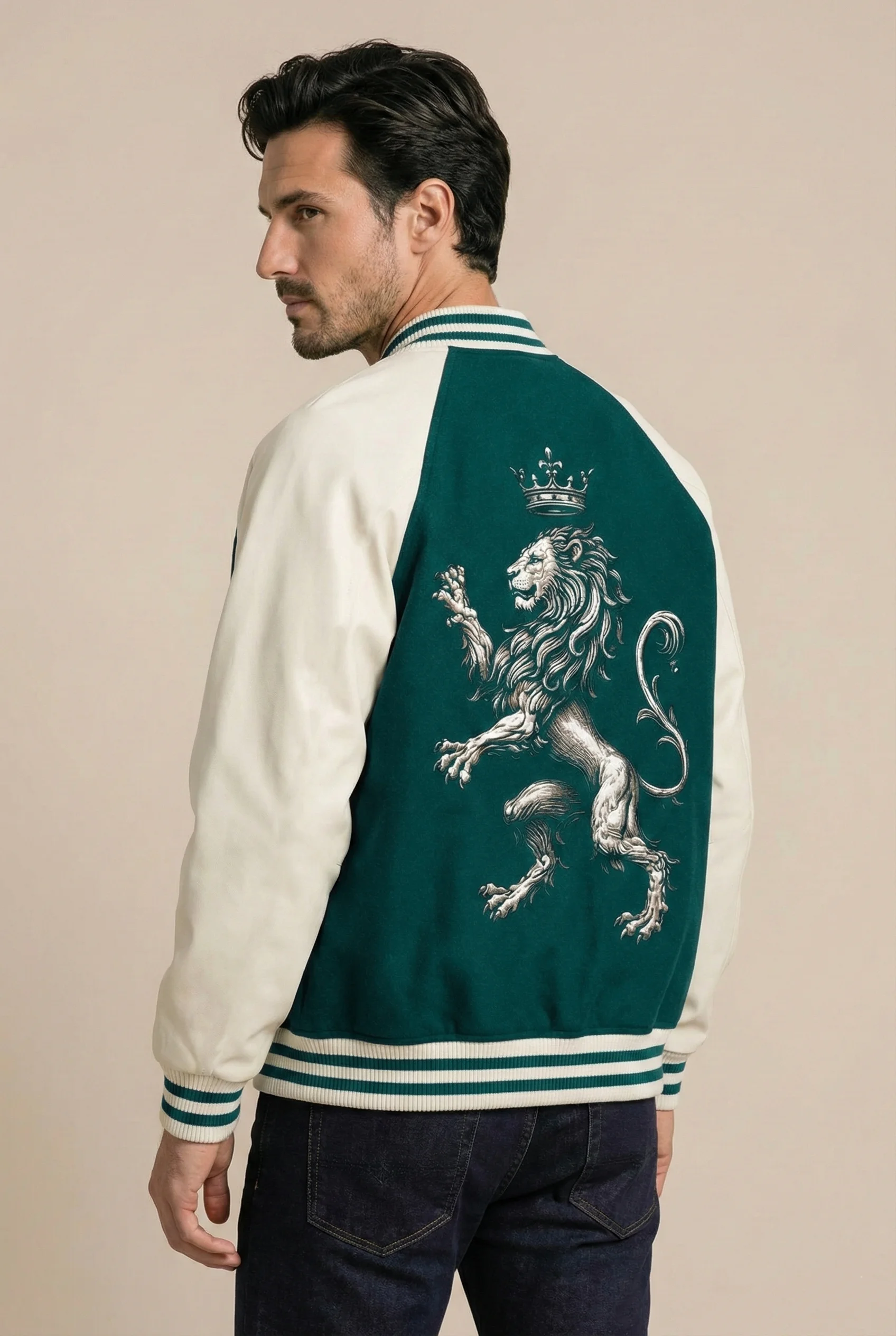 Lion Crest Varsity Jacket - immagine 7