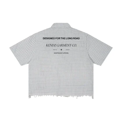 Long Road Distressed Plaid Shirt