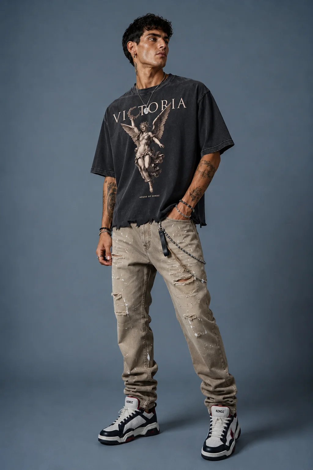 Victoria "Heavyweight" Raw-Hem Tee - immagine 3