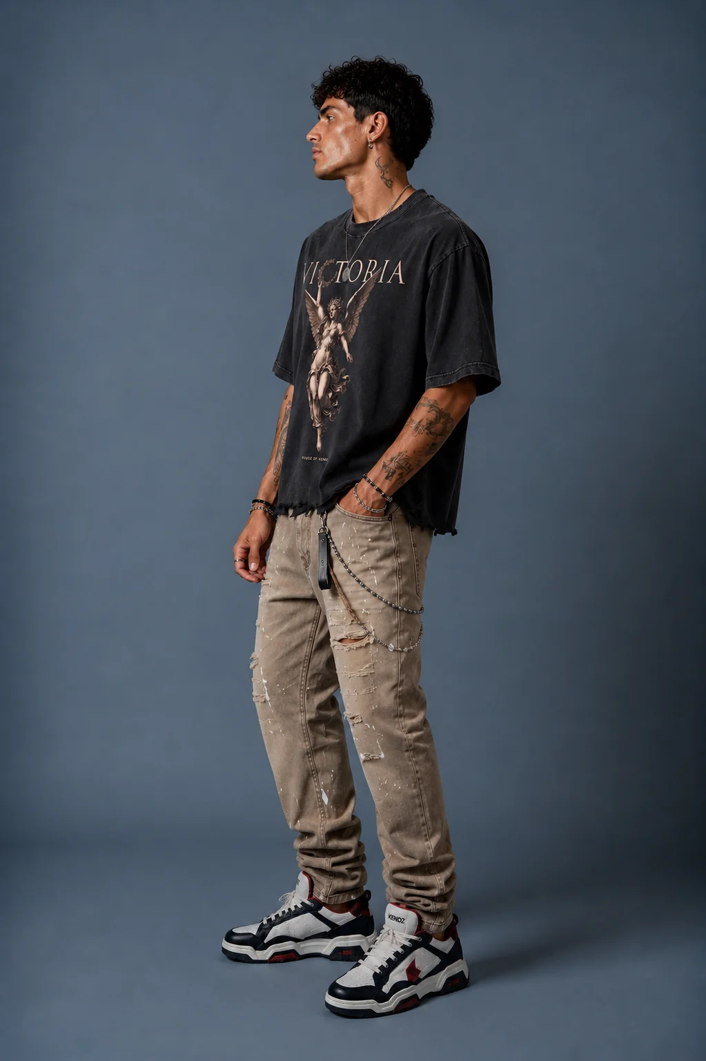 Victoria "Heavyweight" Raw-Hem Tee - immagine 5