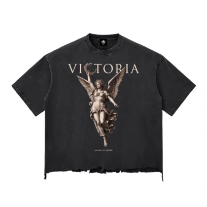 Victoria "Heavyweight" Raw-Hem Tee