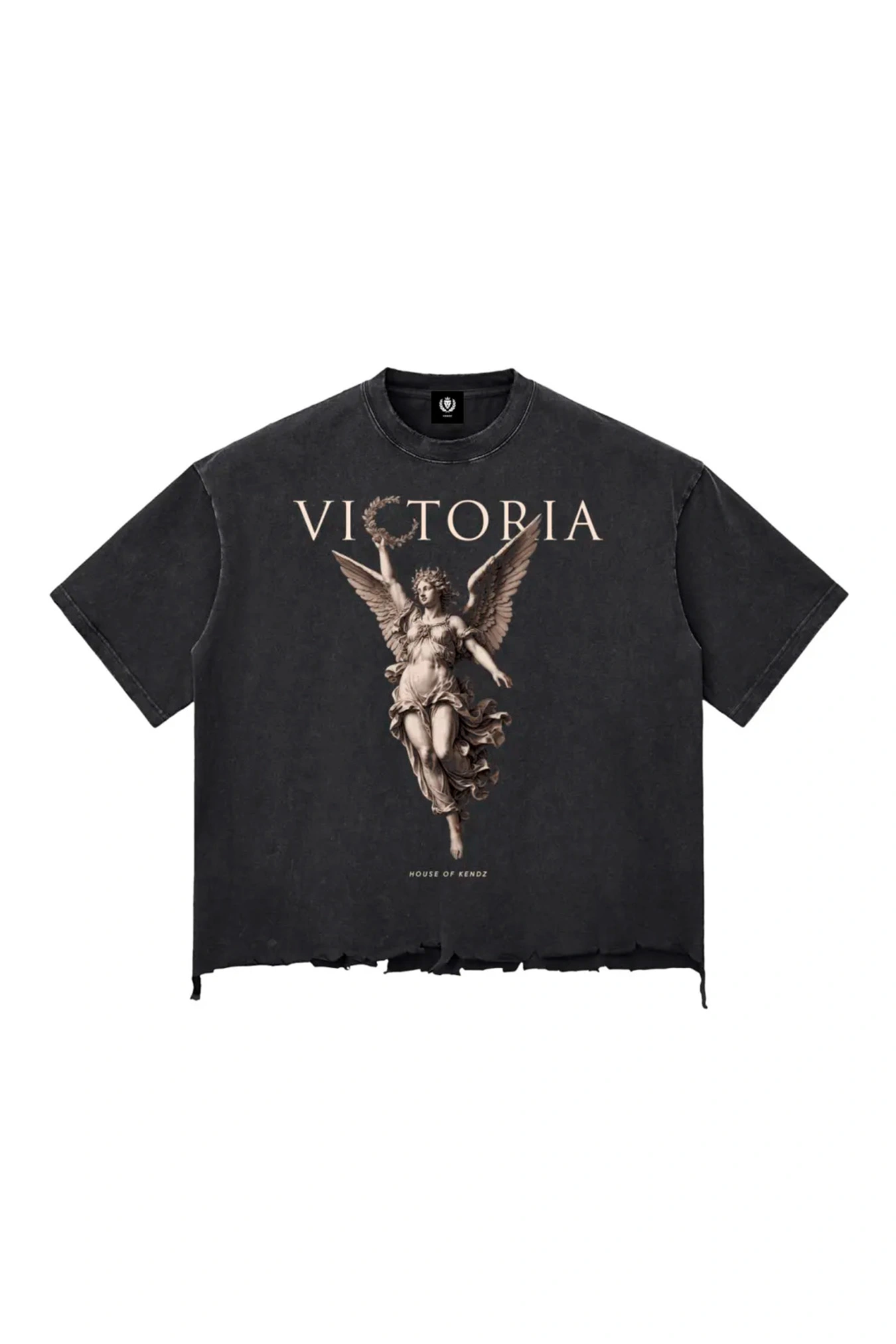 Victoria "Heavyweight" Raw-Hem Tee