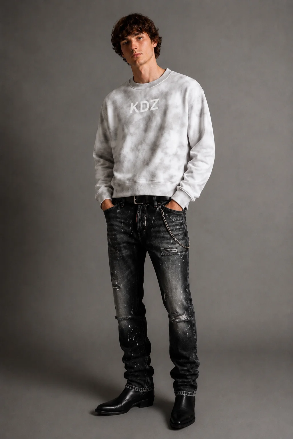 Crown Washed Boxy Sweatshirt - immagine 3