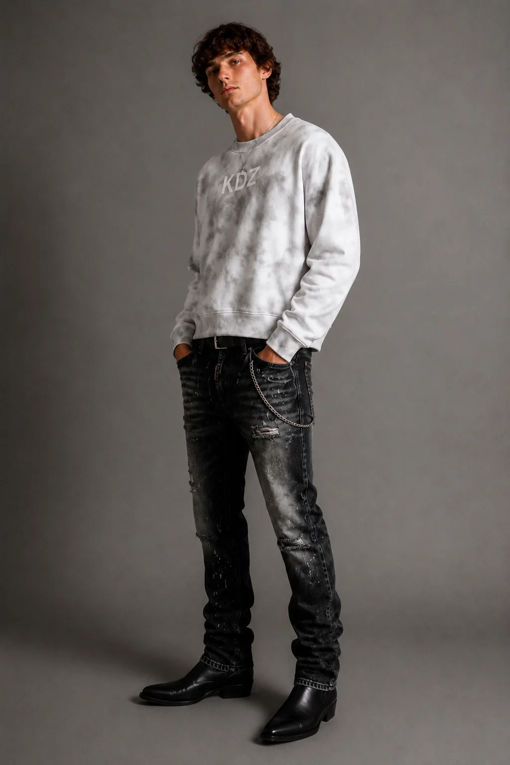 Crown Washed Boxy Sweatshirt - immagine 5