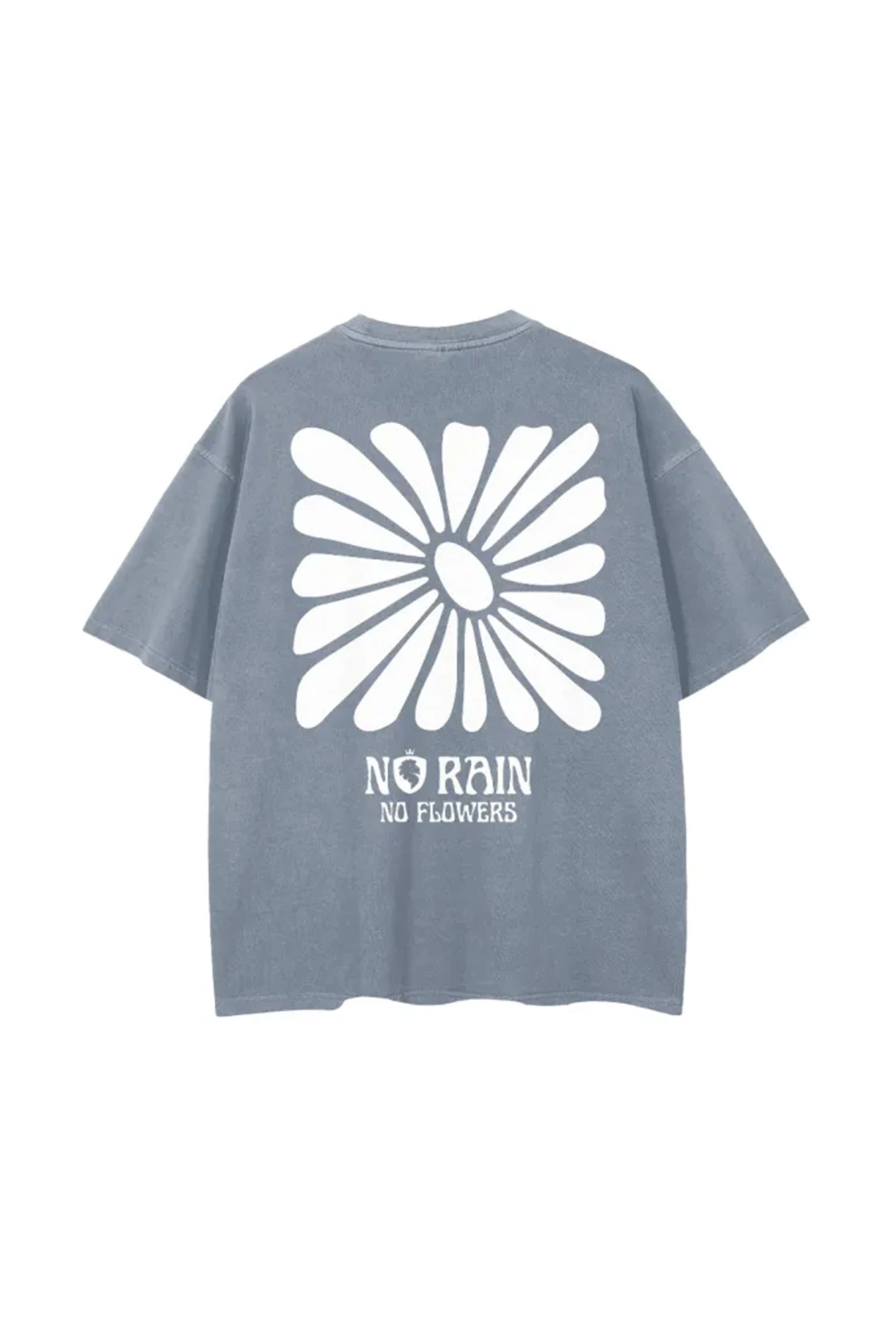 Outlet Flower Washed Tee Blue - immagine 2